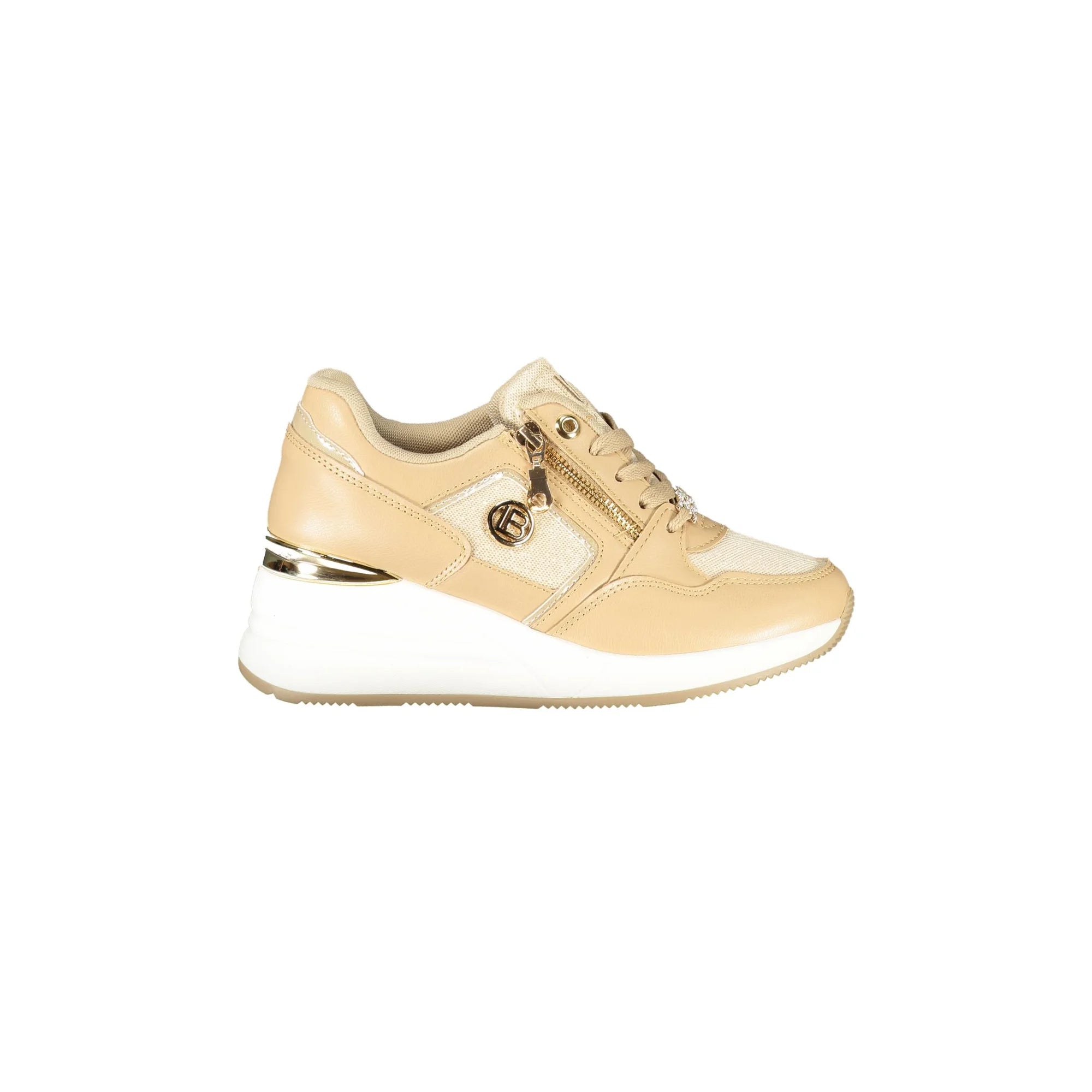 LAURA BIAGIOTTI Sneakers Donna Beige con Lacci e Zip Laterale - foto prodotto